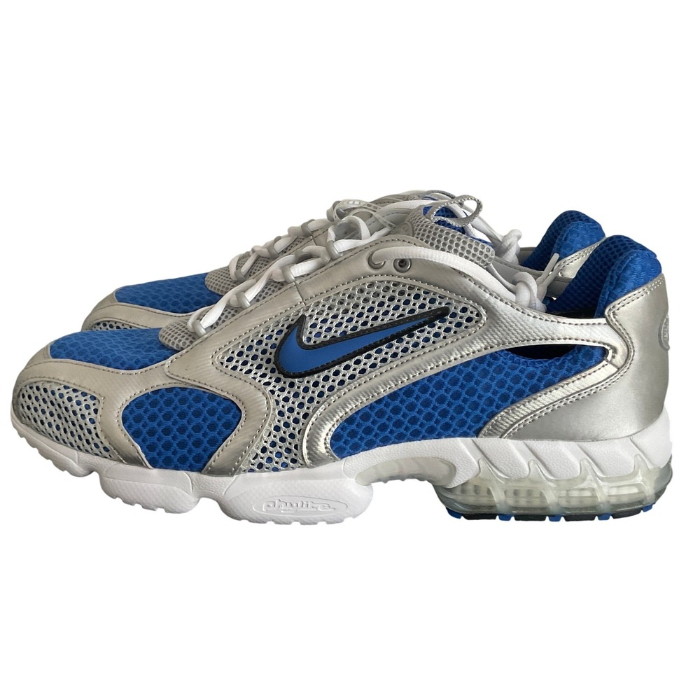 Nike Air Zoom Spiridon Cage 2 Metallic Silver Varsity Royal CJ1288-002 Mens 15